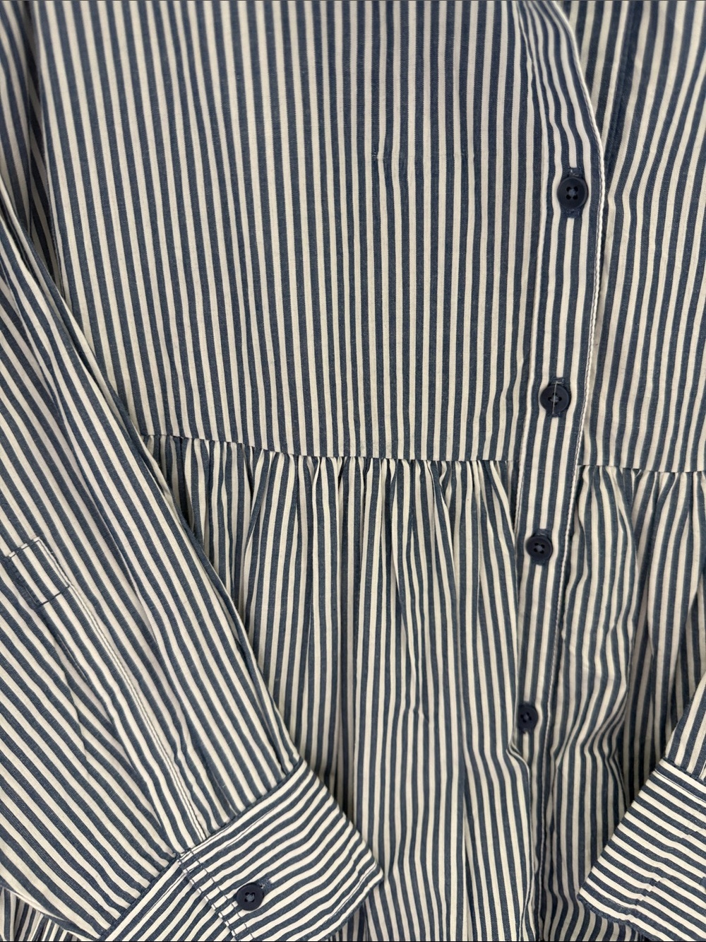 Apiece Apart Navy and White Striped Mini Dress - Picture 4 of 4
